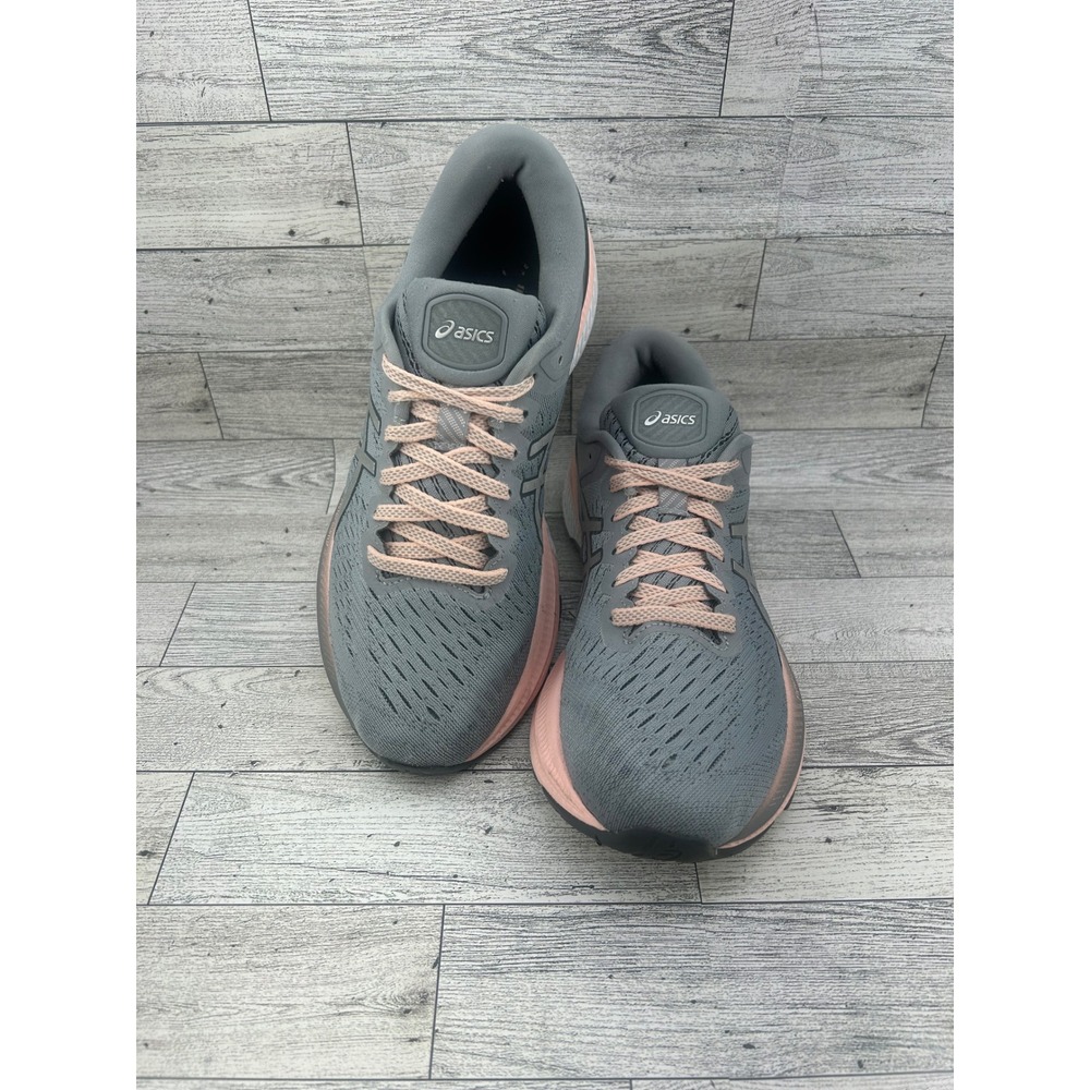 Asics Gel-Kayano 27 Women Sz 7.5 Running Shoes Grey Pink 1012A649 Stability
